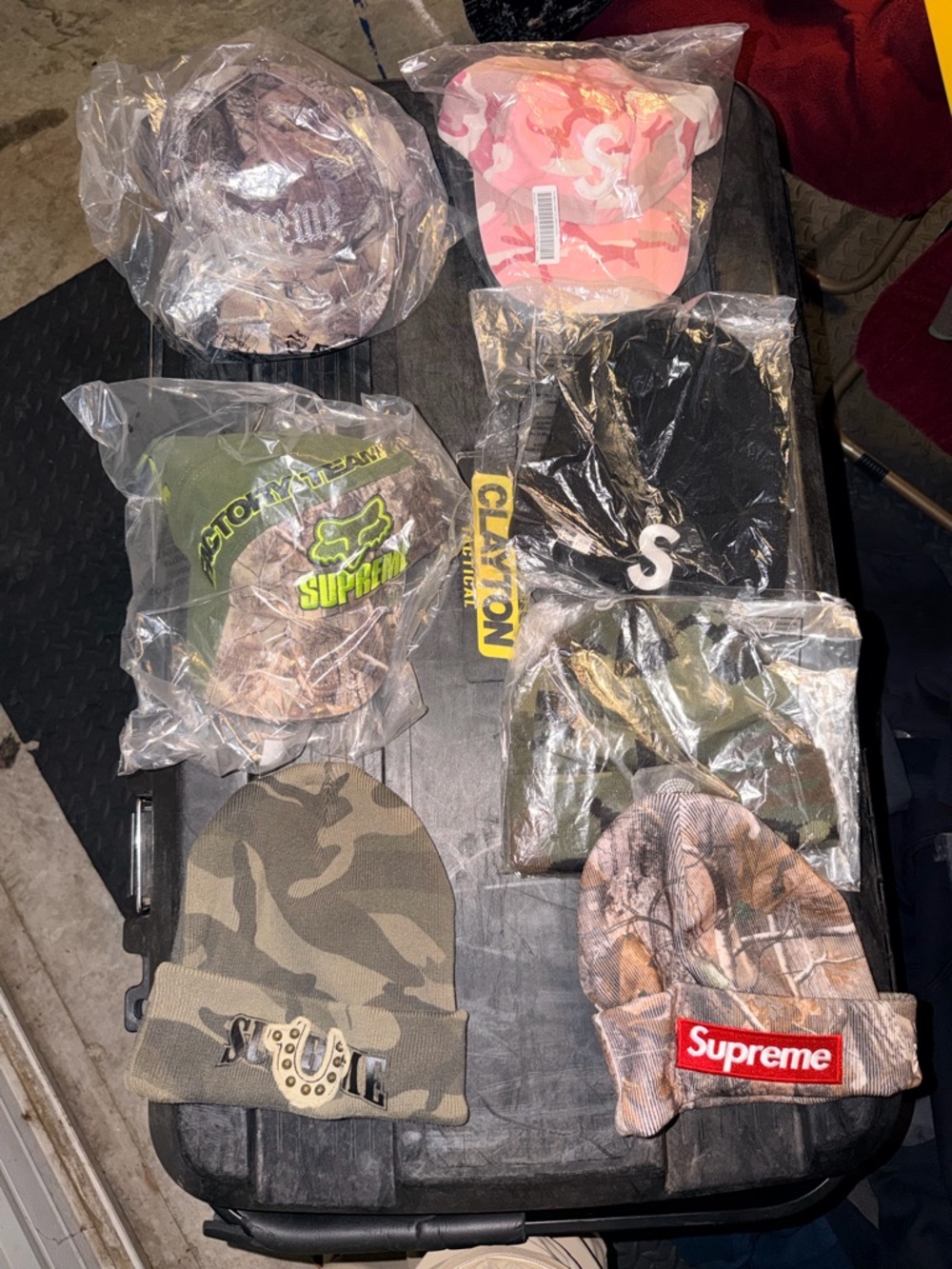 Supreme Realtree Camo Beanie with Red Box Logo